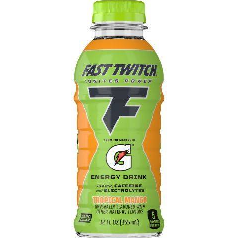 Fast Twitch Zero Sugar Energy Drink Tropical Mango 12oz