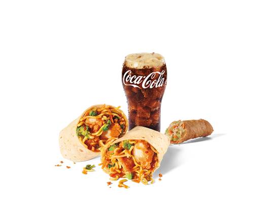 Sauced & Loaded Crispy Chicken Noodle Burrito Combo