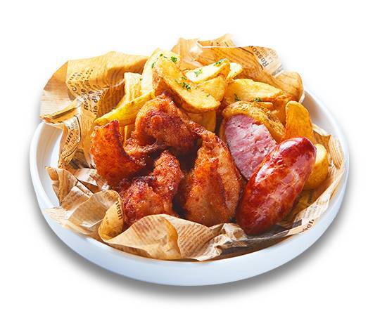 フリットミスト【レギュラー】（イタリアンチキン・パンチェッタ・フライドポテト） Frito Misto [Regular] (Italian Chicken, Pancetta and French Fries)