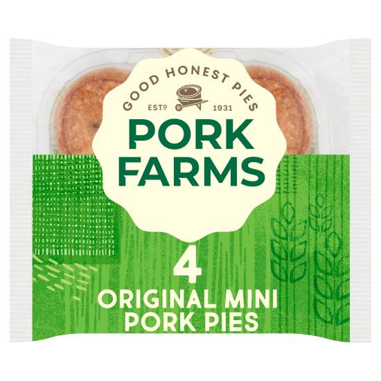 Pork Farms Original Mini Pork Pies (4 pack)