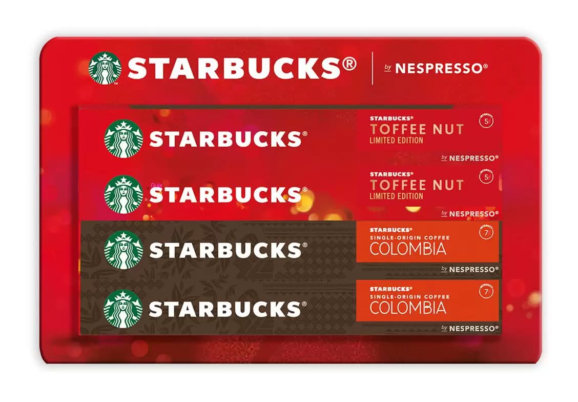 Starbucks · Cápsulas de café nespresso, toffee nut (40 un)