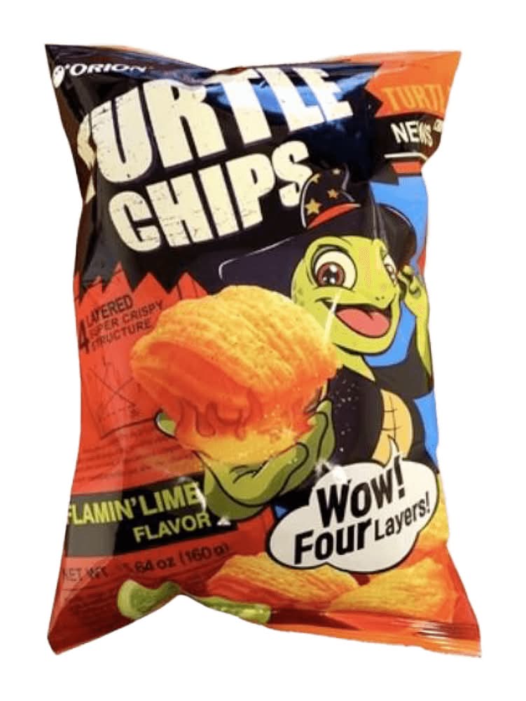 Orion Corn Turtle Chips, Flamin' Lime (5.64 oz)
