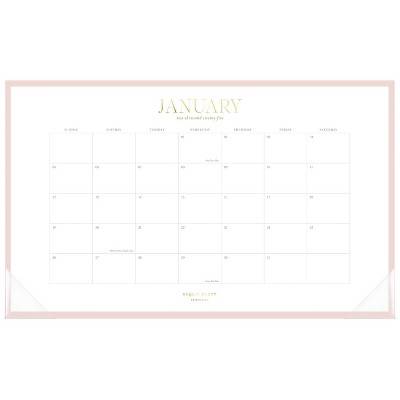 Sugar Paper Essentials 2025 Monthly Deskpad Calendar, 10.875 in x 17.75 in