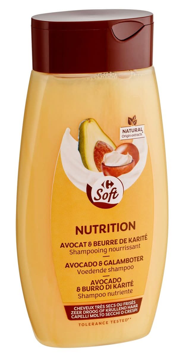 Carrefour Soft Nutrition Avocat & Beurre de Karité Shampooing 250 ml