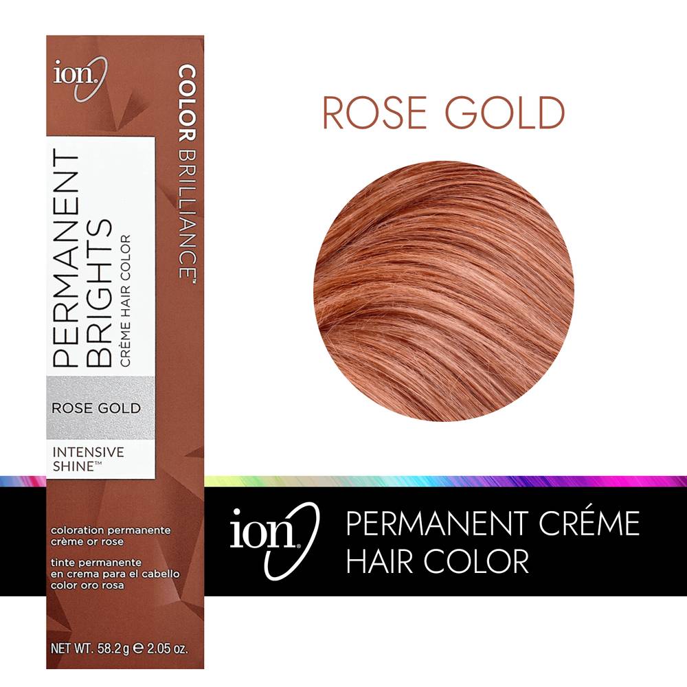iON Permanent Creme Hair Color, Rose Gold (2.05 oz)