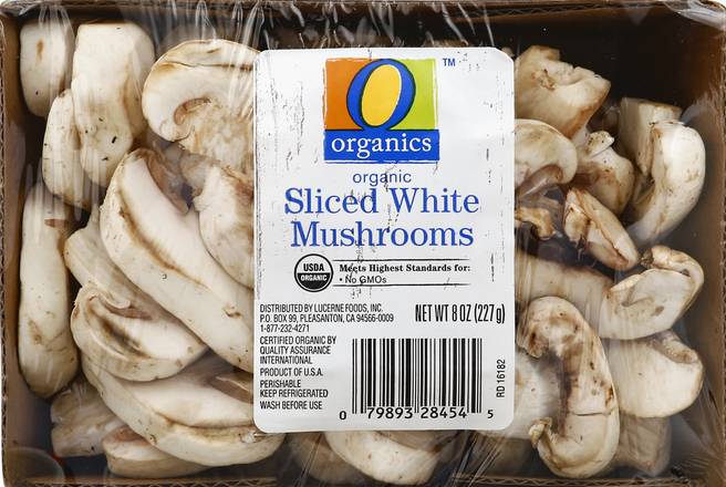 O Organics Organic Sliced White Mushrooms (8 oz)