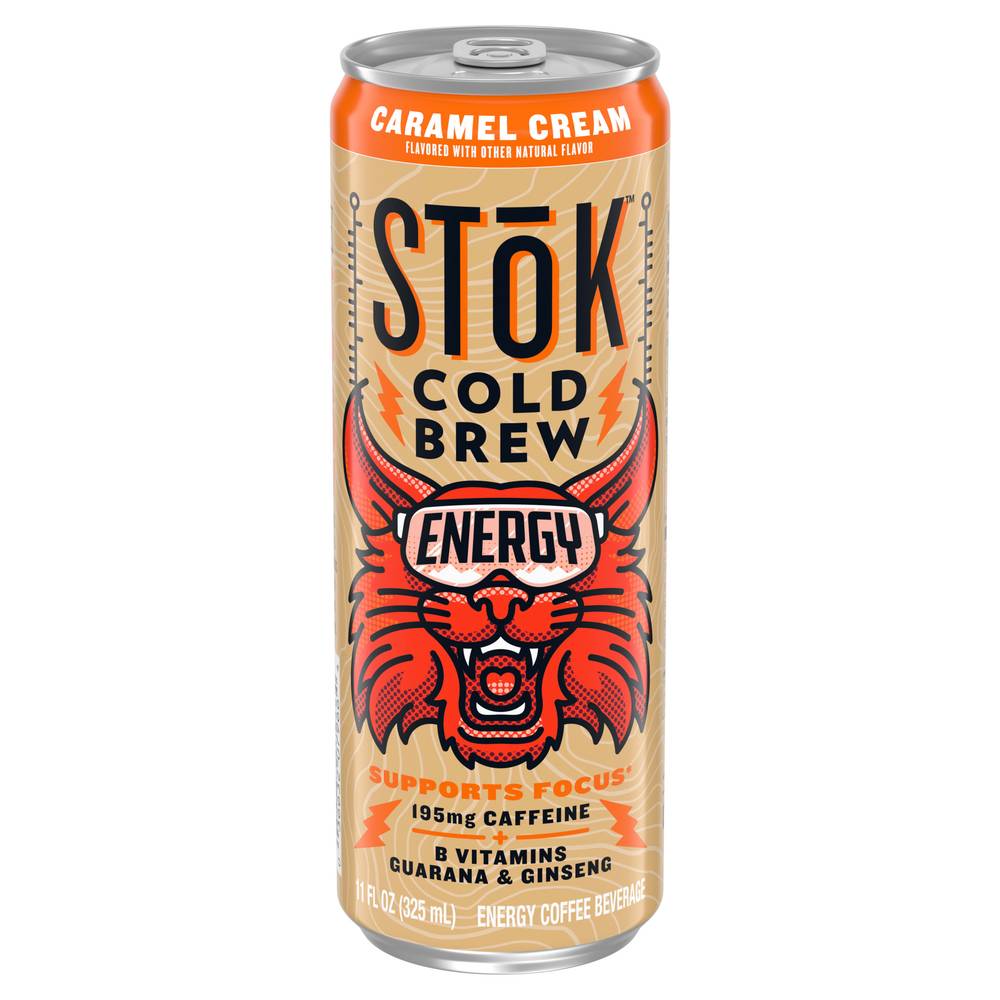 STōK Cold Brew Energy Coffee, Caramel Cream (11 fl oz)