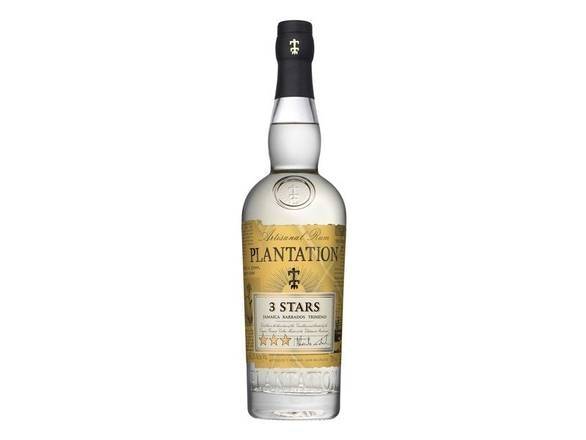 Plantation 3 Stars Caribbean White Rum Blend (750 ml)