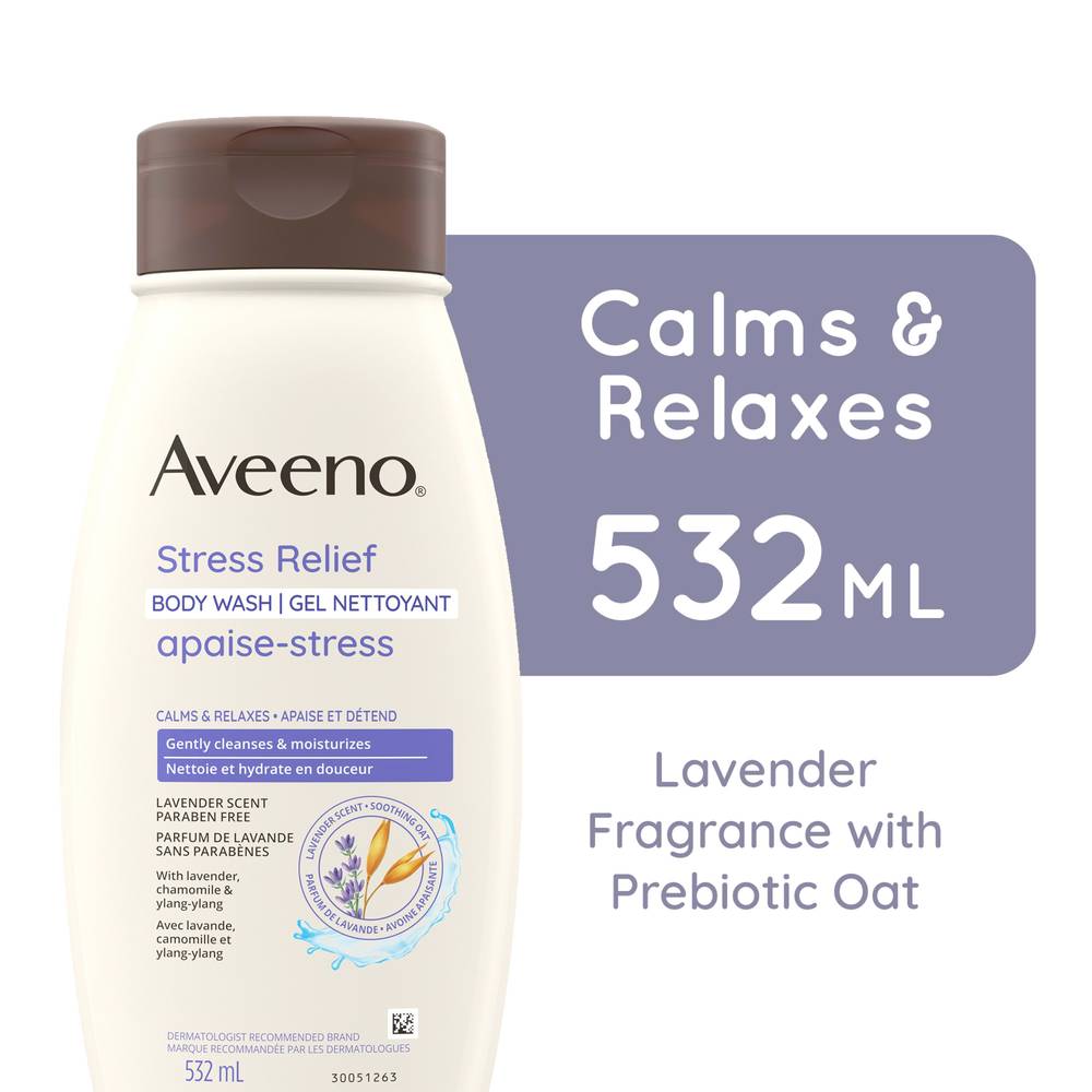 Aveeno Body Wash Oatmeal Lavender Oil