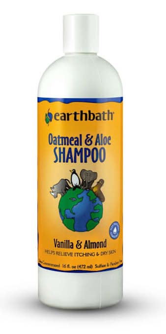 Earthbath Oatmeal & Aloe, Vanilla & Almond Pet Shampoo, 16 fl. oz.