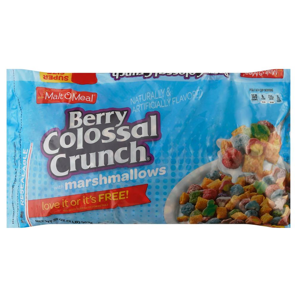 Malt-O-Meal Super Size Cereal, Berry Colossal Crunch (32 oz)