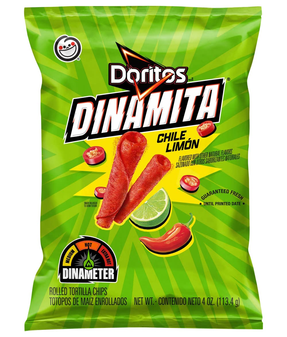 Doritos Dinamita Rolled Tortilla Chips, Chile Limon (4 oz)