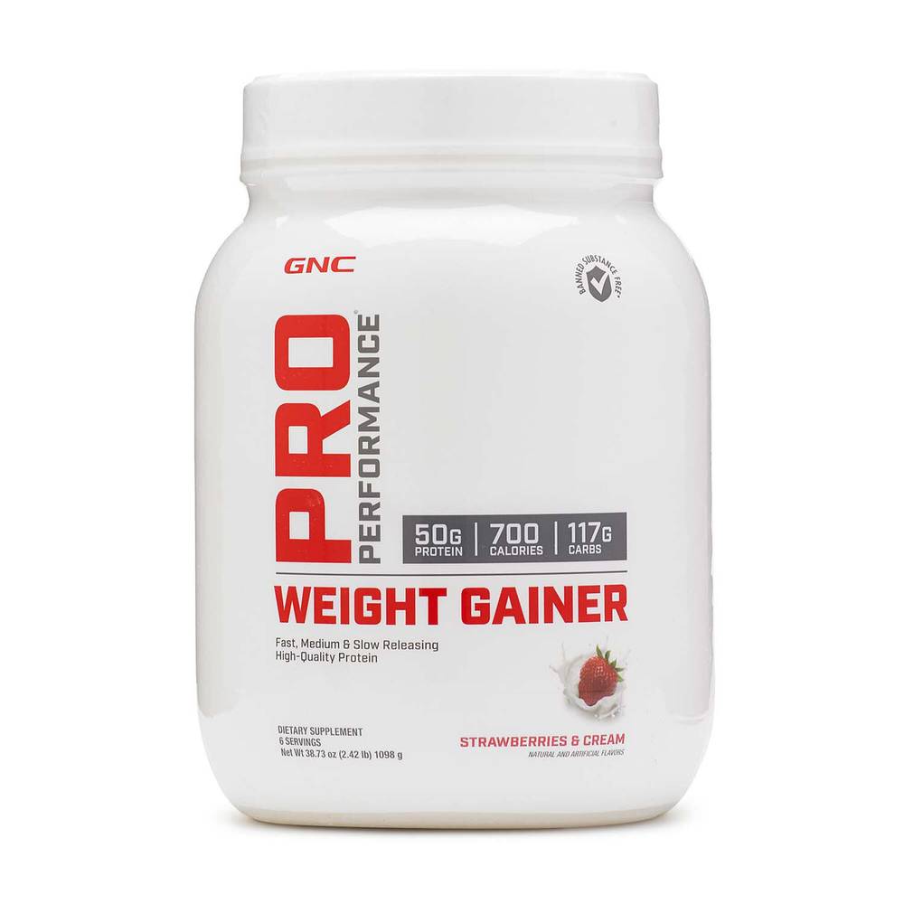 Gnc Pro Performance Weight Gainer Protein (38.73 oz) (strawberries and cream)