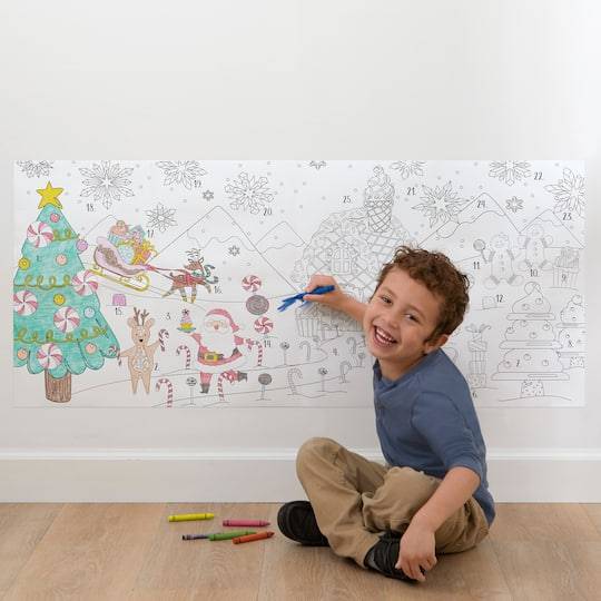 Color-In Holiday Countdown Poster By Creatology