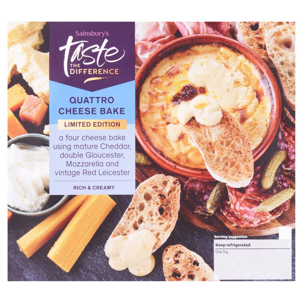 Sainsbury's Quattro Cheese Bake,  Autumn Edition,  Taste the Difference 300g