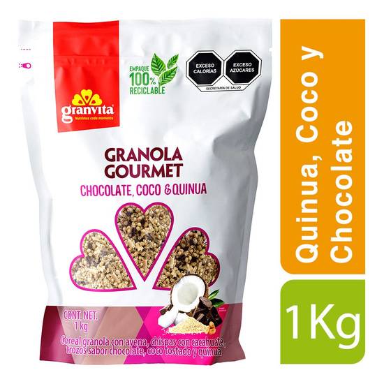 Granvita granola gourmet chocolate, coco y quinua (1 kg)