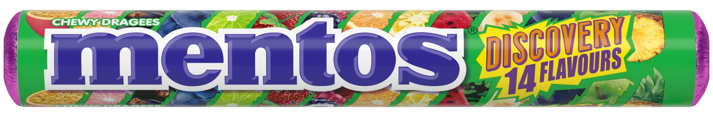 Mentos Discovery 14 Flavours Chewy Dragees Roll (37.5g)