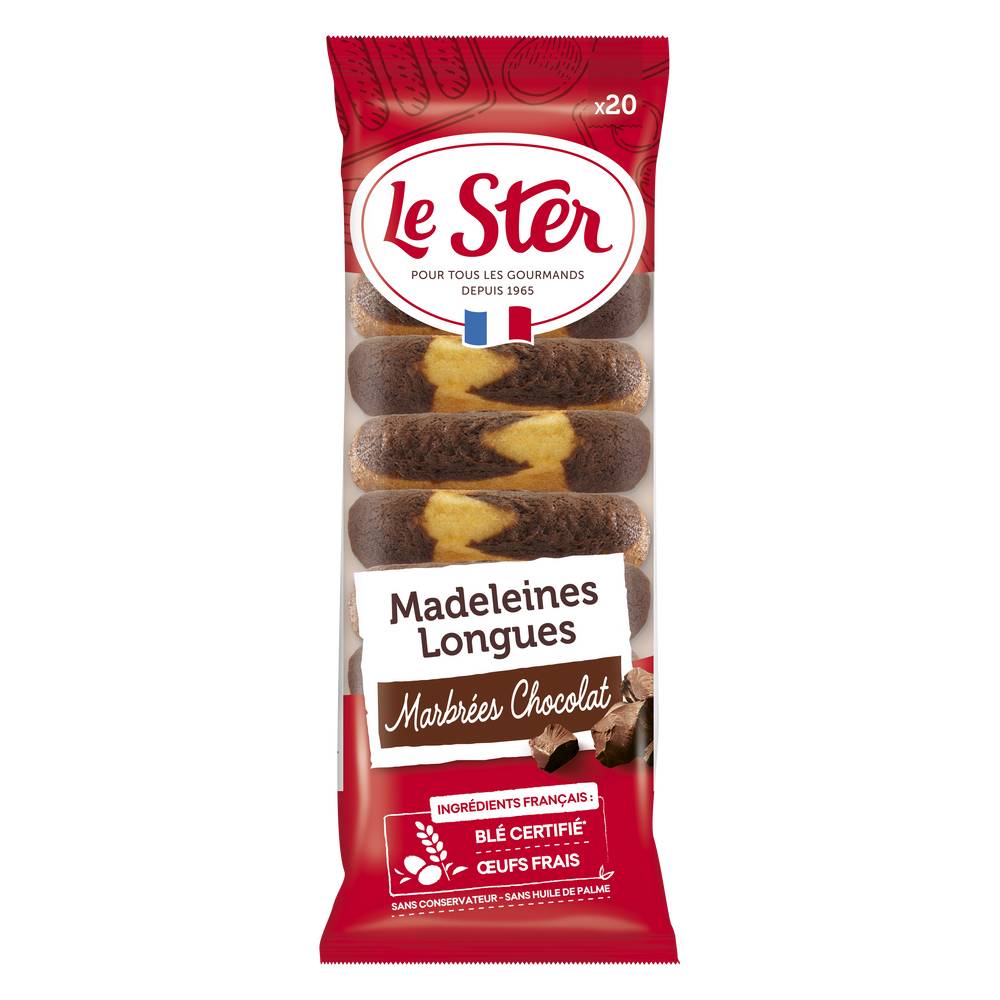 Le Ster - Madeleines longues marbrées, chocolat (20)