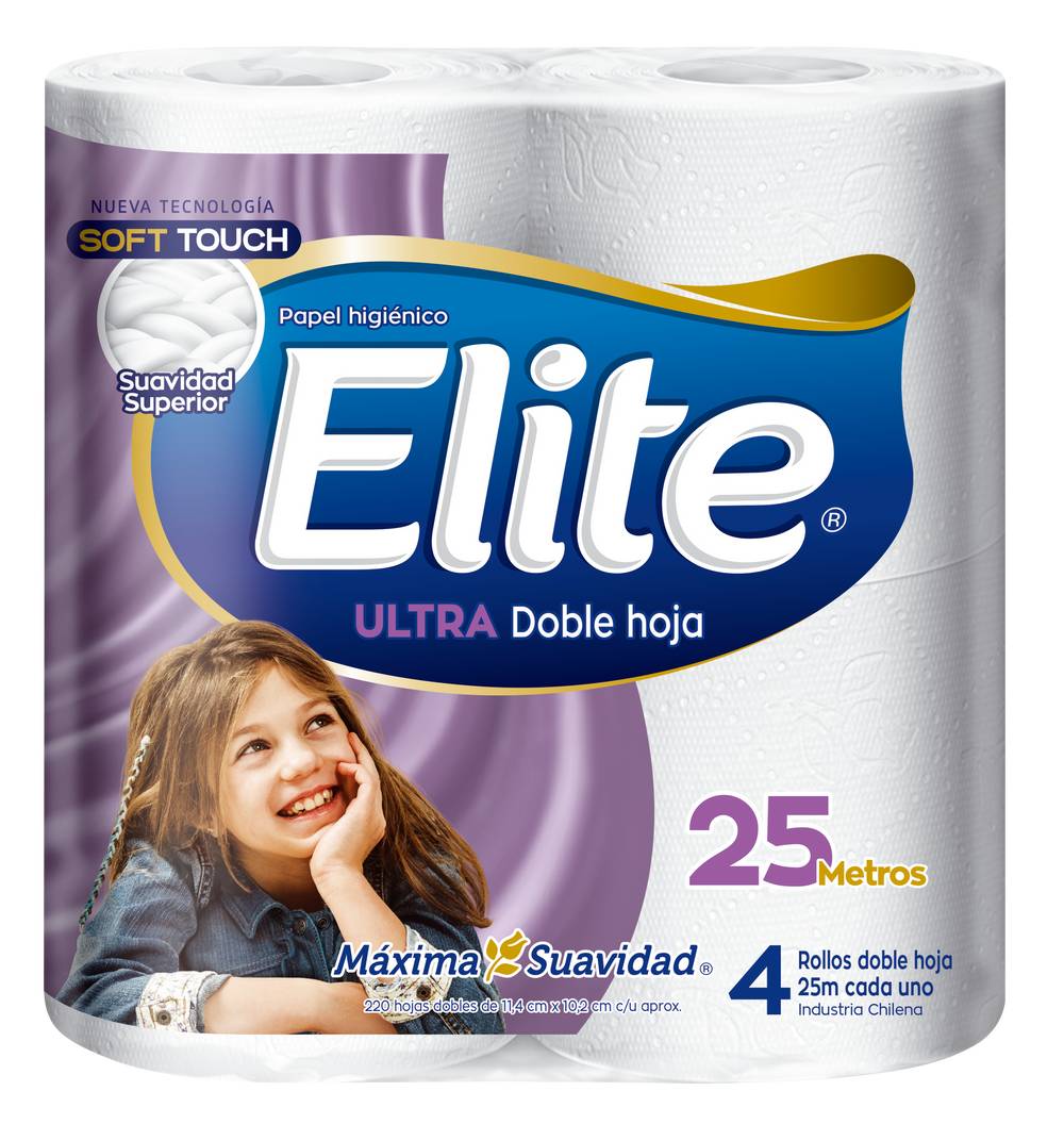 Elite papel higiénico ultra doble hoja