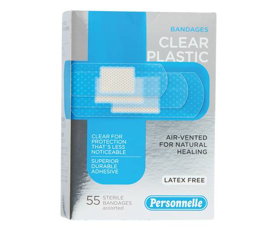 Personnelle Bandages Clear Plastic (55 units)
