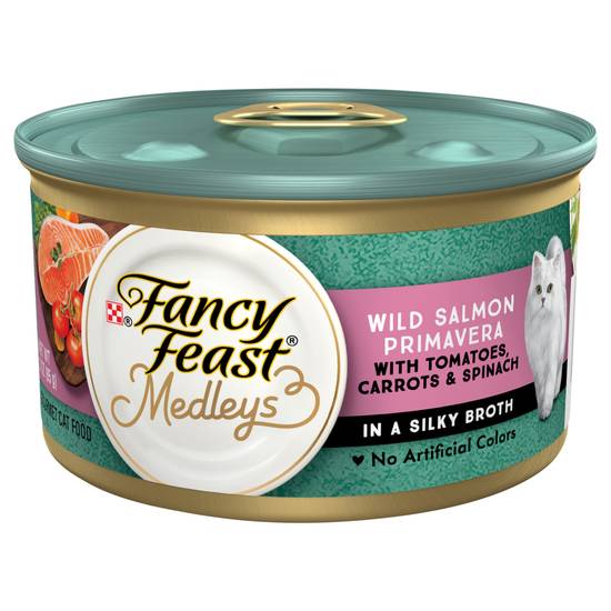 Fancy Feast Medleys Wild Salmon Primavera in Sauce Cat Food