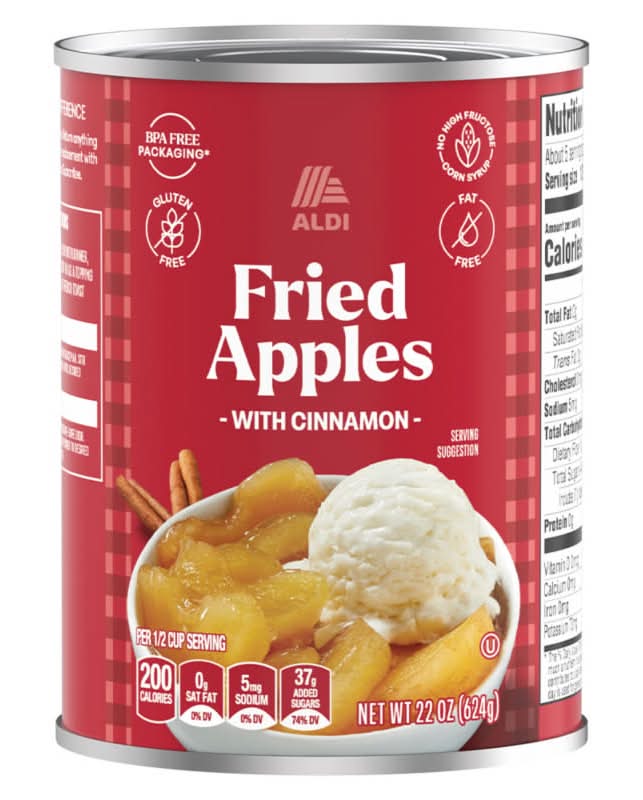 Baker's Corner Gluten Free Fried Apples in Cinnamon (22 oz)