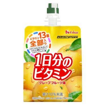 ハウスウェルネスフーズ PERFECT VITAMIN 1日分のビタミンゼリー グレープフルーツ味 180g