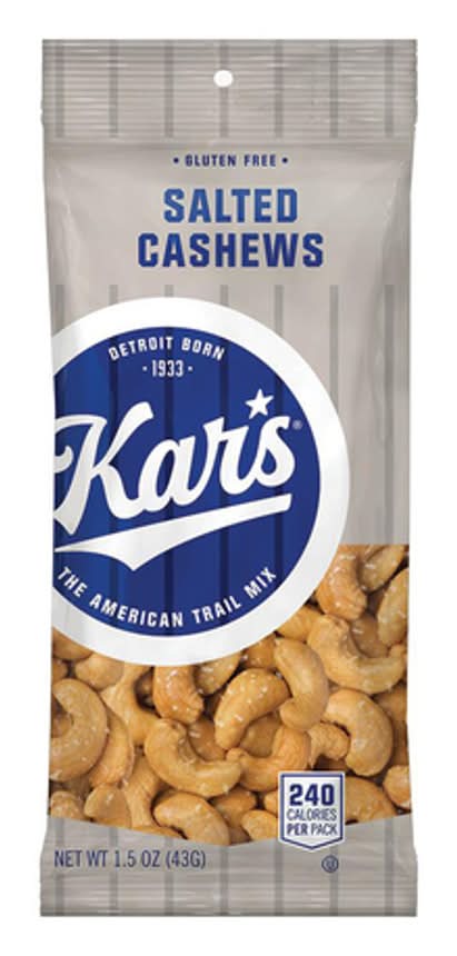 Kar'S Salted Cashews 1.5 Oz Bagged