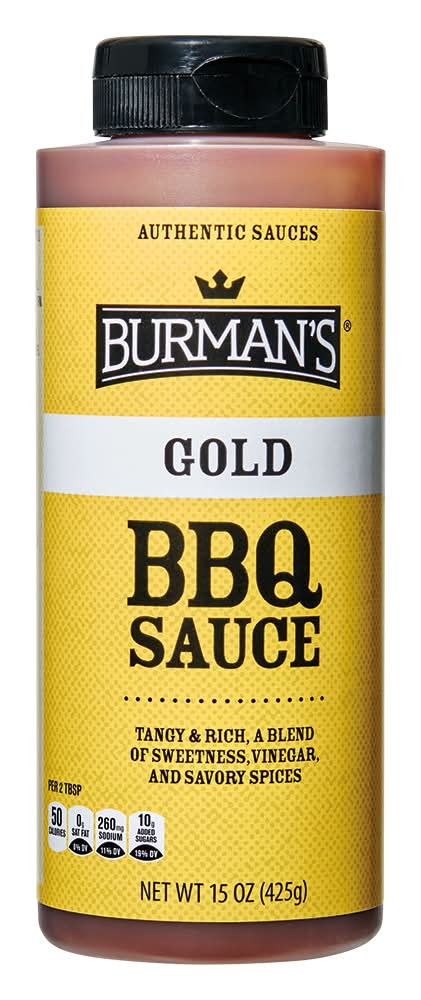 Burman's Gold Bbq Sauce (15 oz)