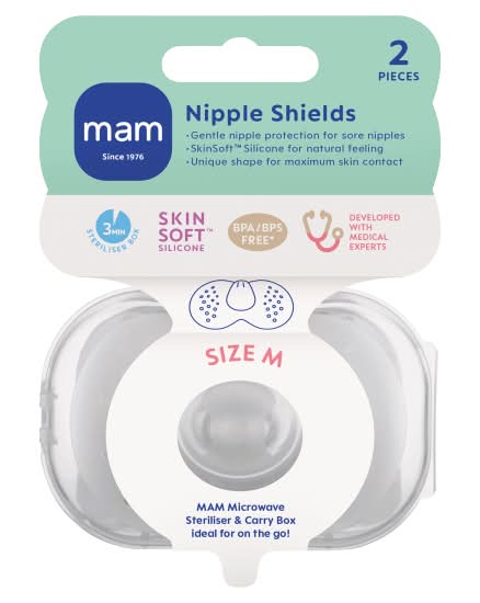 MAM Size M, Nipple Shields (2 pack)