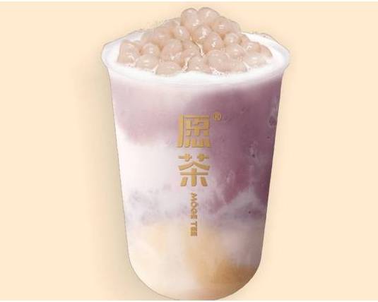 Taro Bubble Mochi Milk Tea 芋泥啵啵奶茶