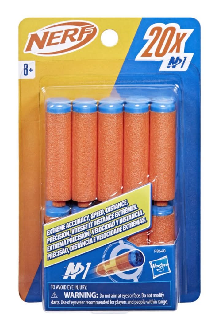 Nerf · Dardos de espuma para lanzador m1 (20 un)