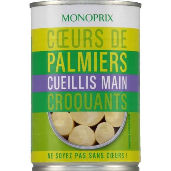 Monoprix Coeurs De Palmiers Croquants Cueillis Main La Boite De 220G Net Egoutte