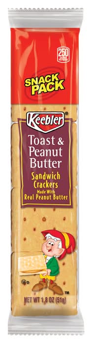 Keebler Toast And Peanut Butter Crackers 1.8 Oz Pouch