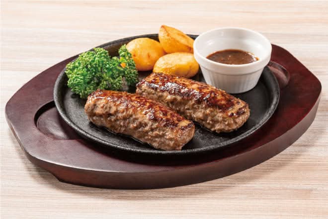 【R8】選べるセット）BEEFハンバーグステーキ（約200ｇ）～おろしソース（ライスつき）