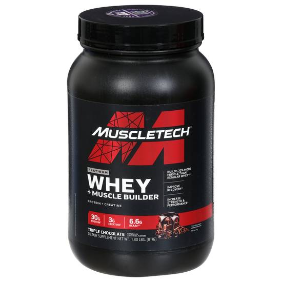 Muscletech Platinum Triple Chocolate Whey + Muscle Builder (1.80 lb)