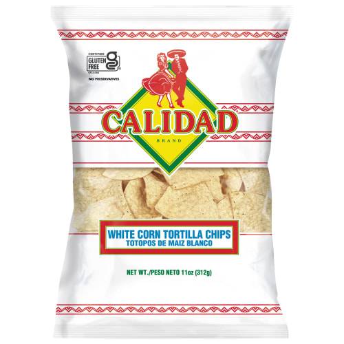 Calidad White Corn Tortilla Chips -11oz