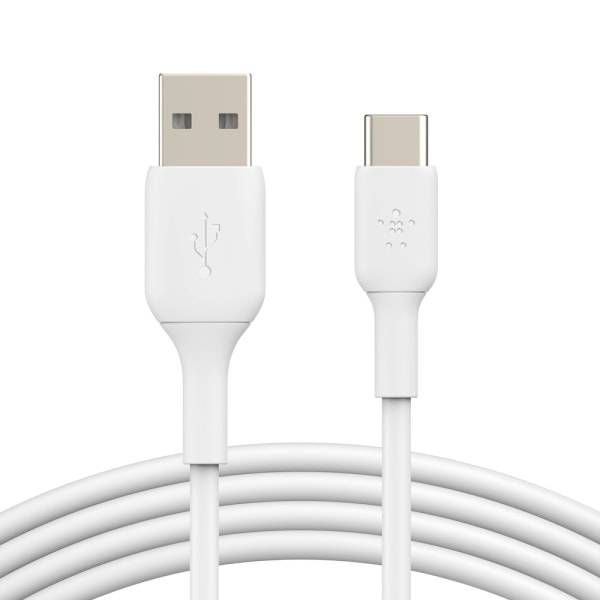 Belkin Boostcharge Usb-A To Usb-C Pvc Cable (white)