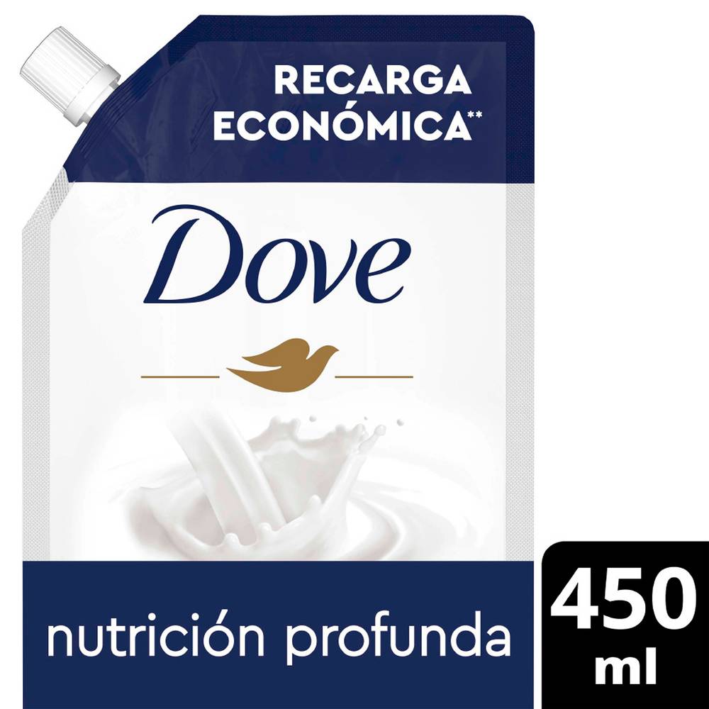 Dove · Recarga de jabón líquido nutrición profunda (450 ml)