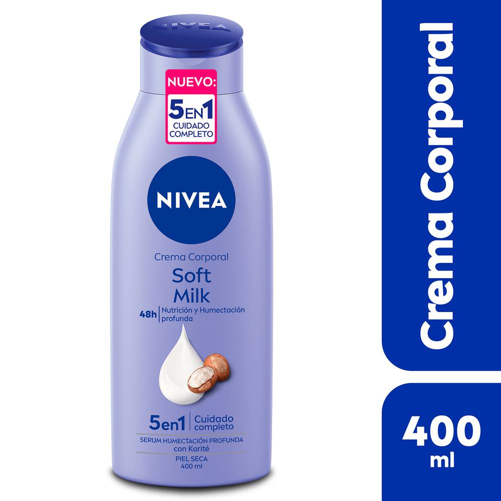 Nivea · Crema corporal soft milk