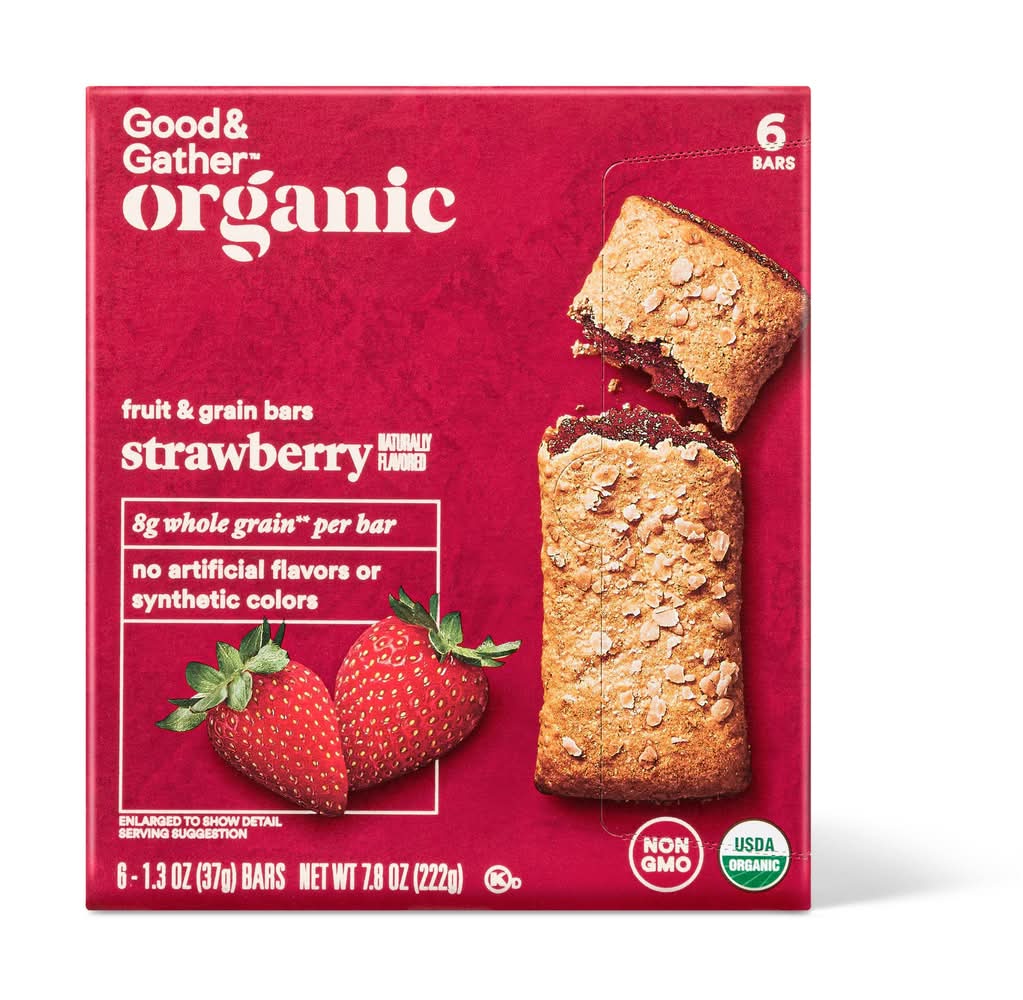 Good & Gather Strawberry Fruit & Grain Bars (7.8 oz)
