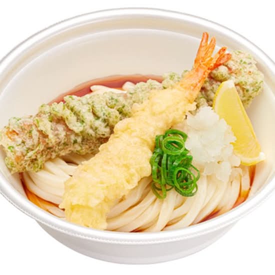大海老ちくわ天ぶっかけうどん