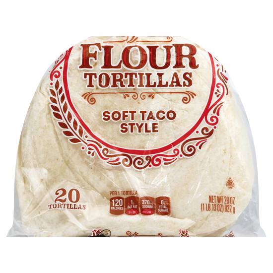 Signature Select Soft Taco Style Flour Tortillas