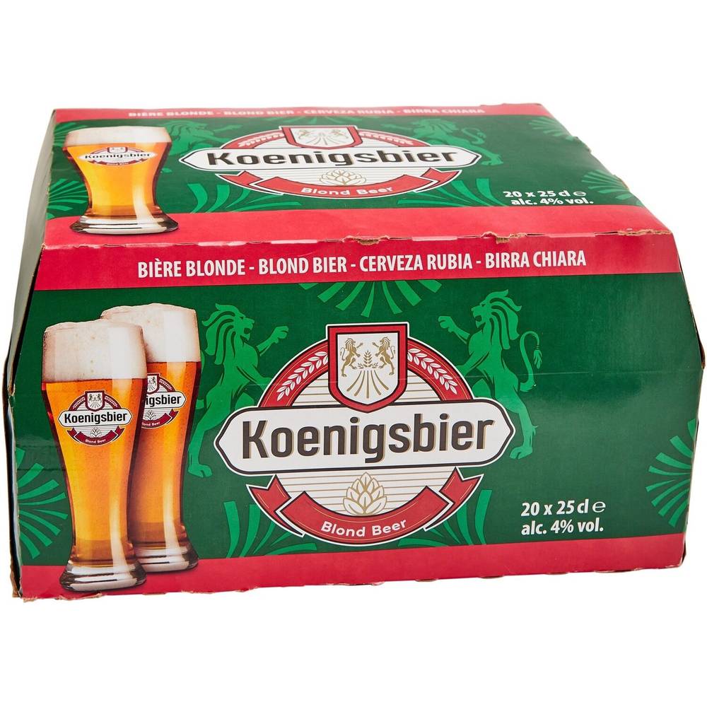 Koenigsbier - Bière blonde (20 pack, 250 ml)