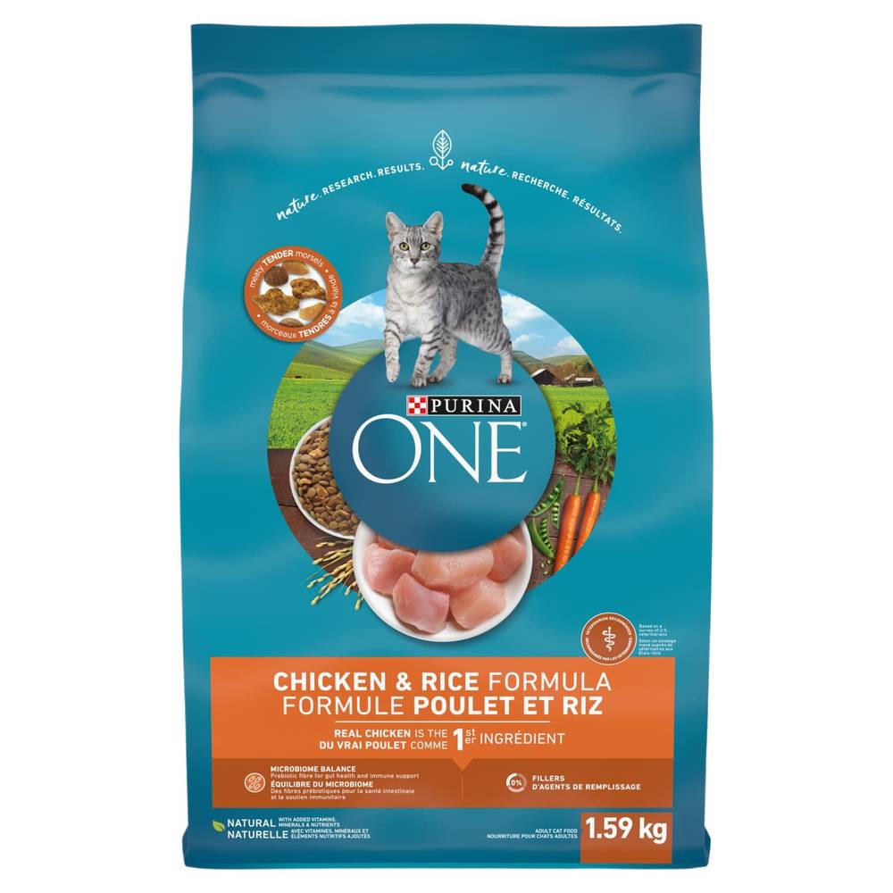 Purina One Adult Chicken & Rice Cat Food (1.59 KG)