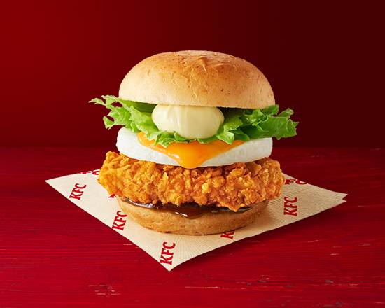 ハニーBBQソースのエッグフィレバーガー Honey BBQ Sauce Egg Filet Burger