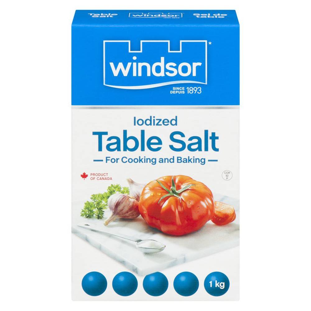 Windsor Blue Iodized Table Salt (1 kg)