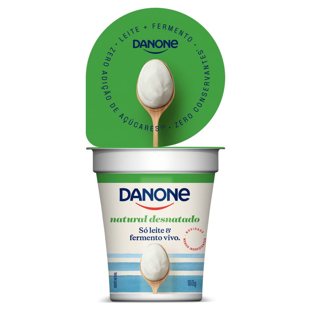 Danone iogurte natural desnatado (160 g)