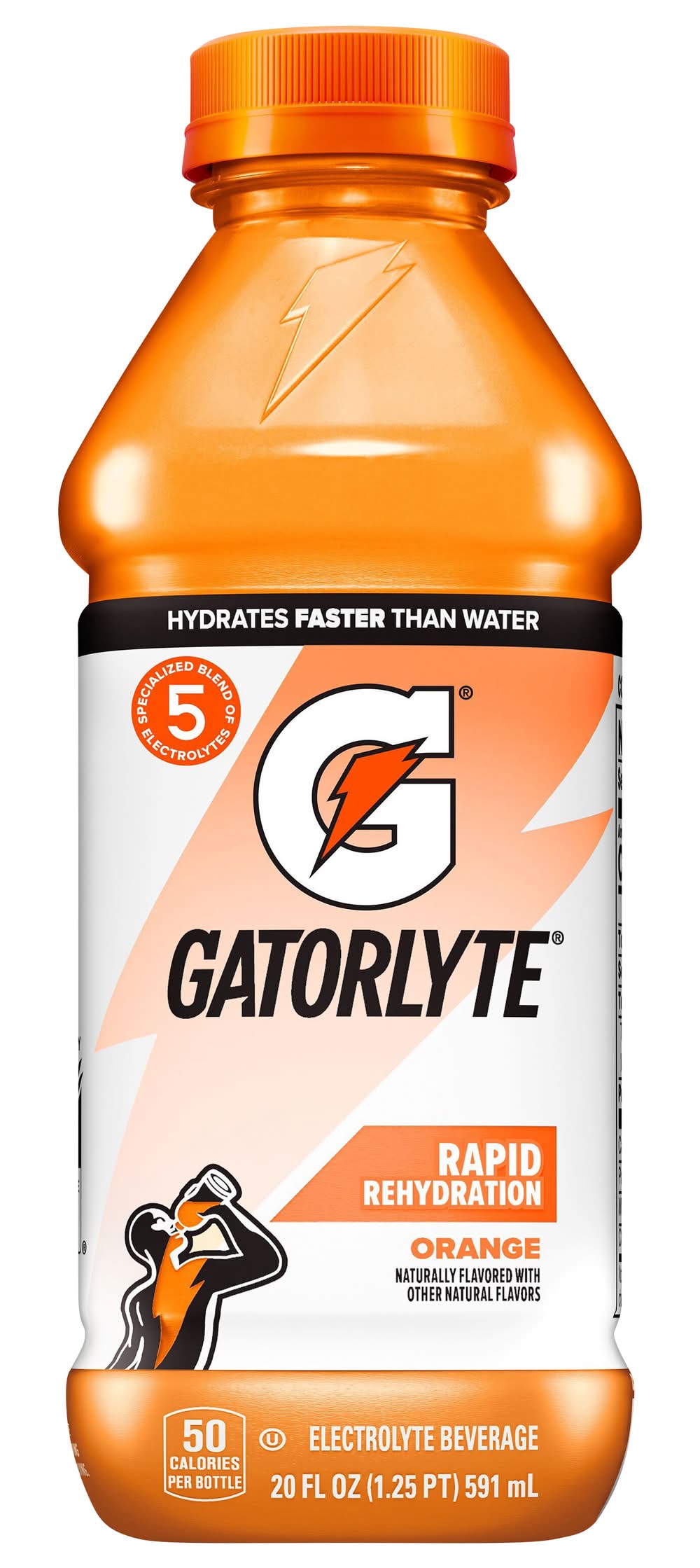 Gatorlyte Rapid Rehydration Electrolyte Drink, Orange (20 fl oz)