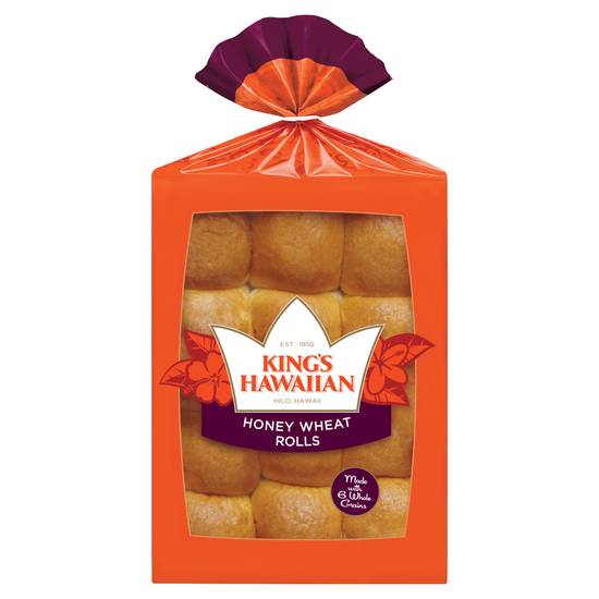 King's Hawaiian Honey Wheat Rolls (12 ct)